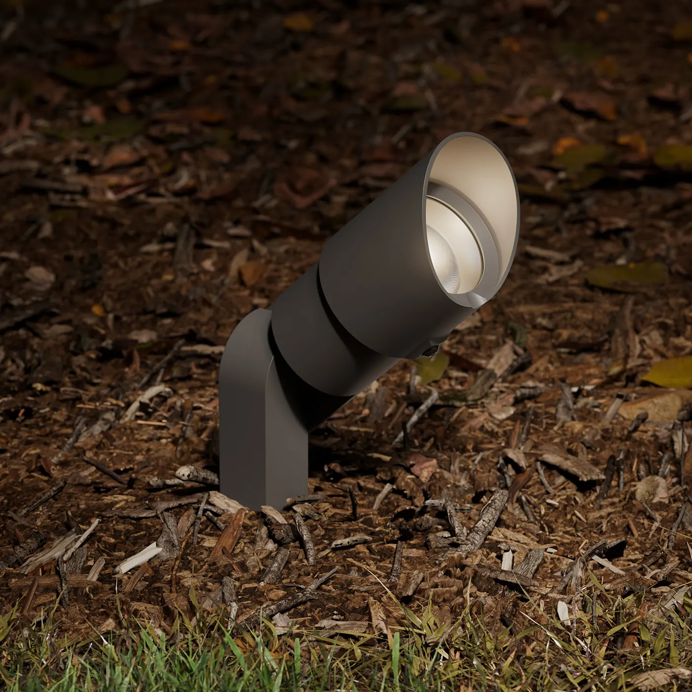 HK ARTOAL16 accent light set in bark mulch